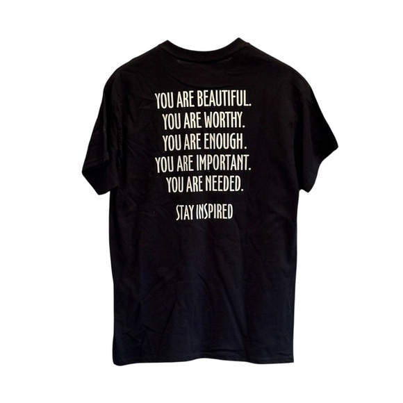 You Matter Tee Shirt Black Teacher Social Worker Size Medium Purple Blue Print - Picture 4 of 5